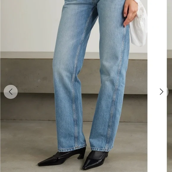 Re/Done Light Blue faded 90 loose fitted Straight Leg redone lux Jeans NEW Sz 27 - Picture 14 of 14